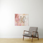 イザヤ61 3美しいアッシュバイブル聖句ピンク タペストリー (インサイチュ(横))