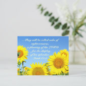 イザヤ61:3聖書の詩のはがき ポストカード (スタンド正面)