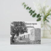 イザヤ62:60エルサレムの壁 ポストカード (スタンド正面)