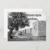 イザヤ62:60エルサレムの壁 ポストカード (正面/裏面)