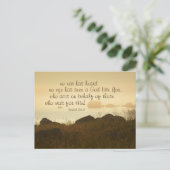 イザヤ64:4あなたのような神を聞いた耳はない、聖書 ポストカード (スタンド正面)