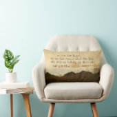 イザヤ64:4聖書の詩の美しい海の短い行 ランバークッション (椅子)