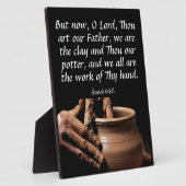 イザヤ64:8 フォトプラーク (側面)