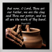 イザヤ64:8 ポスター (正面)