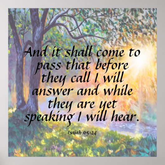 イザヤ65:24 ポスター (正面)