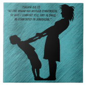 ：イザヤ66:13 タイル (正面)