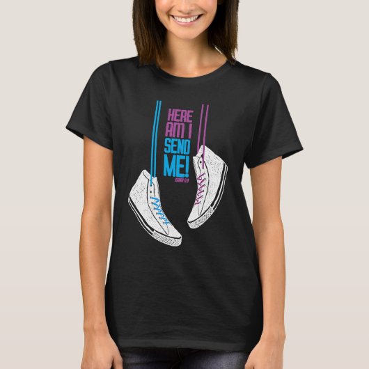 イザヤ68私は私を送る! Tシャツ (正面)
