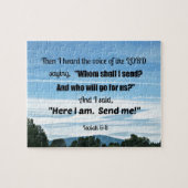 イザヤ6:8わたしは主の声を聞いた ジグソーパズル (横)