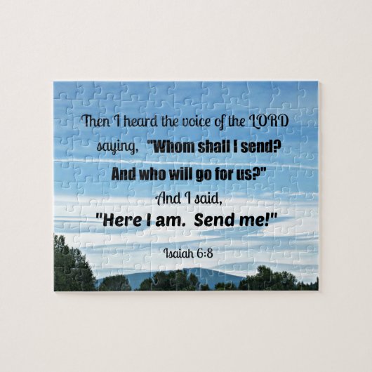 イザヤ6:8わたしは主の声を聞いた ジグソーパズル (横)