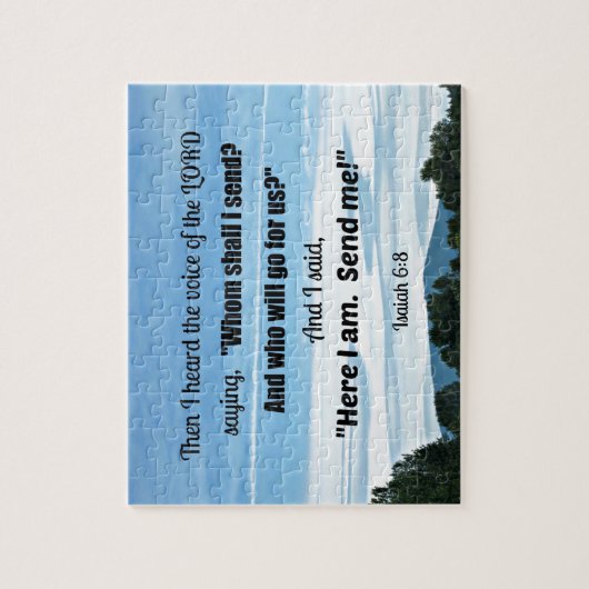 イザヤ6:8わたしは主の声を聞いた ジグソーパズル (縦)