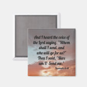 イザヤ6:8 マグネット (正面/裏面)