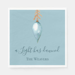 イザヤ9:2オリジナル水の色クリスチャンクリスマス スタンダードランチョンナプキン