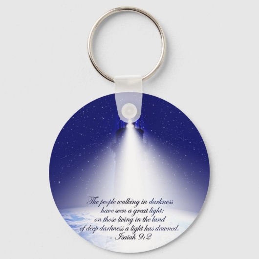 イザヤ9:2クリスマスフォト キーホルダー (正面)