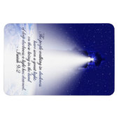 イザヤ9:2クリスマス写真 マグネット (横)