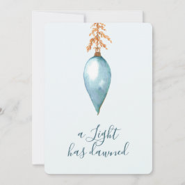 イザヤ9:2水エレガント色のモダンクリスマス シーズンカード