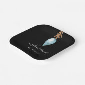 イザヤ9:2水エレガント色のモダンクリスマス ペーパープレート (傾斜あり)