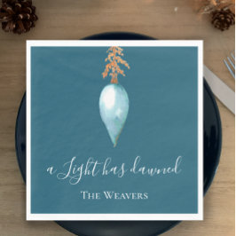 イザヤ9:2青い水の色クリスチャンクリスマス スタンダードランチョンナプキン