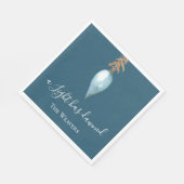 イザヤ9:2青い水の色クリスチャンクリスマス スタンダードランチョンナプキン (角)