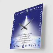 イザヤ9:2 クリスマス広場 ウォークロック スクエア壁時計 (傾斜)