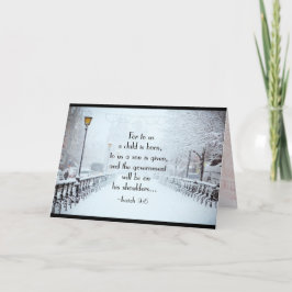 イザヤ9:6わたしたちにとって子はクリスマス生まれである シーズンカード