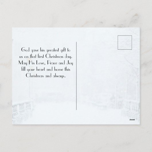 イザヤ9:6わたしたちにとって子はクリスマス生まれである シーズンポストカード (裏面)