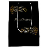 イザヤ9:6わたしたちにとって、子供はクリスマス生まれでユニークある ミディアムペーパーバッグ (裏面)