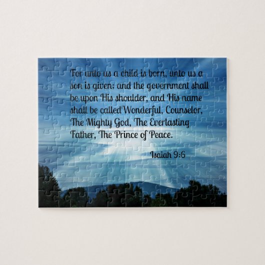 イザヤ9:6わたしたちにとって、子生まれは... ジグソーパズル (横)