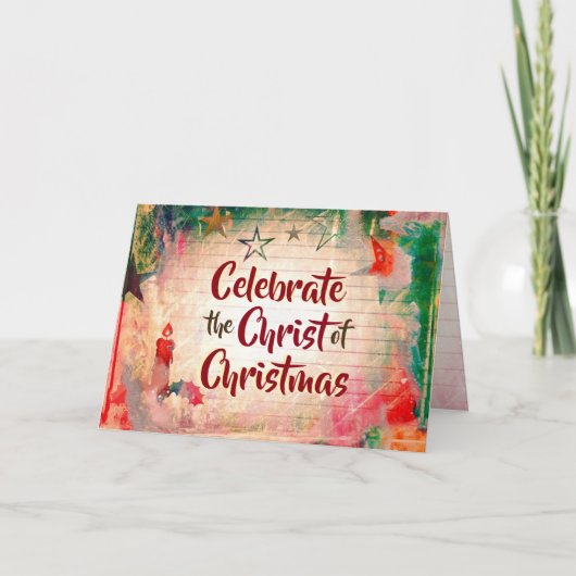 イザヤ9:6わたしたちのために子は生まれクリスマスである シーズンカード (正面)