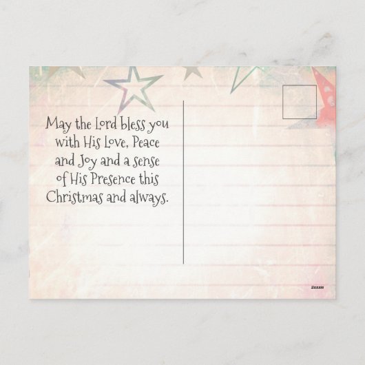 イザヤ9:6わたしたちのために子は生まれクリスマスである シーズンポストカード (裏面)