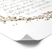 イザヤ9:6わたしたちのために子供はクリスマス生まれである ポスター (角)