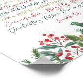 イザヤ9:6わたしたちのために子供はクリスマス生まれである ポスター (角)