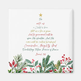 イザヤ9:6わたしたちのために子供はクリスマス生まれである マグネット