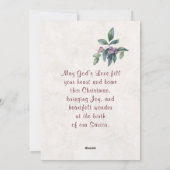 イザヤ9:6わたしたちのために子供は生まれクリスマスである シーズンカード (裏面)