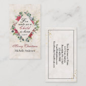 イザヤ9:6わたしたちのために子供は生まれクリスマスである 名刺 (正面/裏面)