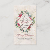 イザヤ9:6わたしたちのために子供は生まれクリスマスである 名刺 (正面)