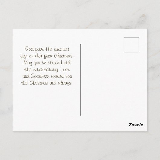 イザヤ9:6わたしたちへ子供は聖書の聖降誕祭生まれである ポストカード (裏面)