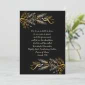 イザヤ9:6キリスト教のクリパーソナライズされたスユニークマス シーズンカード (スタンド正面)