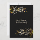 イザヤ9:6キリスト教のクリパーソナライズされたスユニークマス シーズンカード (裏面)