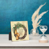 イザヤ9:6クリスマス聖なる書物、 経典ヴィンテージ水彩 フォトプラーク (インサイチュ)