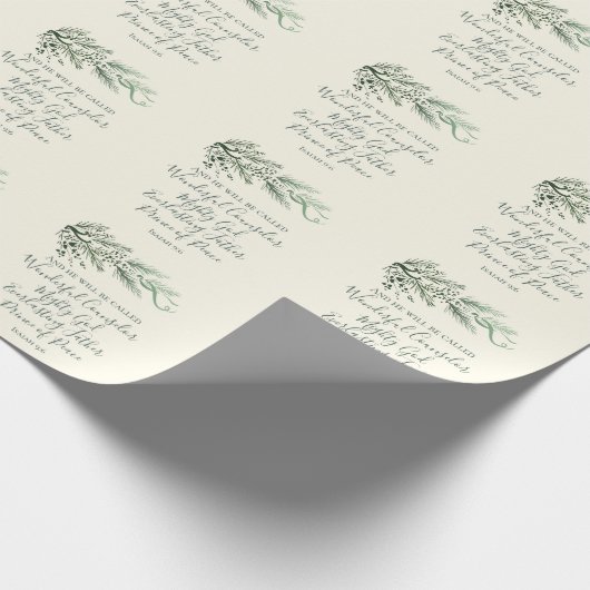 イザヤ9:6子はパイン生まれモダンスだ ラッピングペーパー (角)