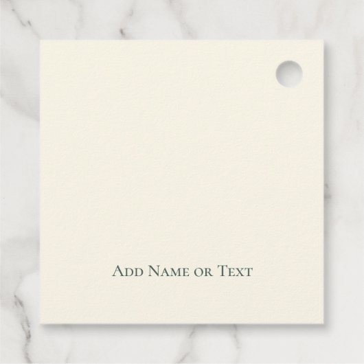 イザヤ9:6平和の王子パインカスタムクリスマス フェイバータグ (裏面)