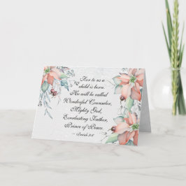 イザヤ9:6彼は素晴らしい…クリスマスと呼ばれる カード