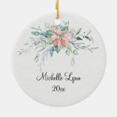 イザヤ9:6彼は素晴らしい…クリスマスと呼ばれる セラミックオーナメント (裏面)