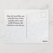 イザヤ9:6彼は素晴らしい…クリスマスと呼ばれる ポストカード (裏面)