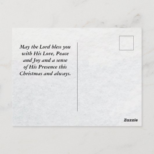 イザヤ9:6彼は素晴らしい…クリスマスと呼ばれる ポストカード (裏面)