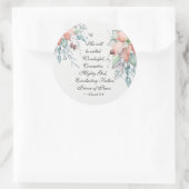 イザヤ9:6彼は素晴らしい…クリスマスと呼ばれる ラウンドシール (バッグ)