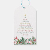 イザヤ9:6 わたしたちに子供が生まれた クリスマス ギフトタグ (正面)