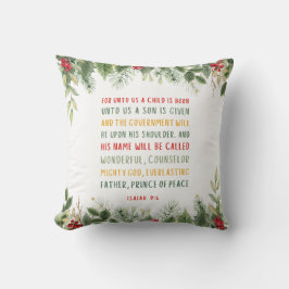 イザヤ9:6  わたしたちに子供が生まれた クリスマス クッション