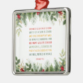 イザヤ9:6  わたしたちに子供が生まれた クリスマス メタルオーナメント (左)