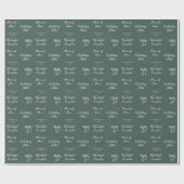 イザヤ9:6 | カスタム聖句パインセージ聖降誕祭 ラッピングペーパー (フラット)